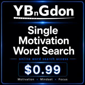 Single Motivation Word Search Access